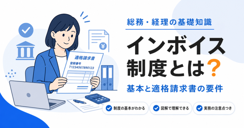 インボイス制度とは？基本と適格請求書の要件
