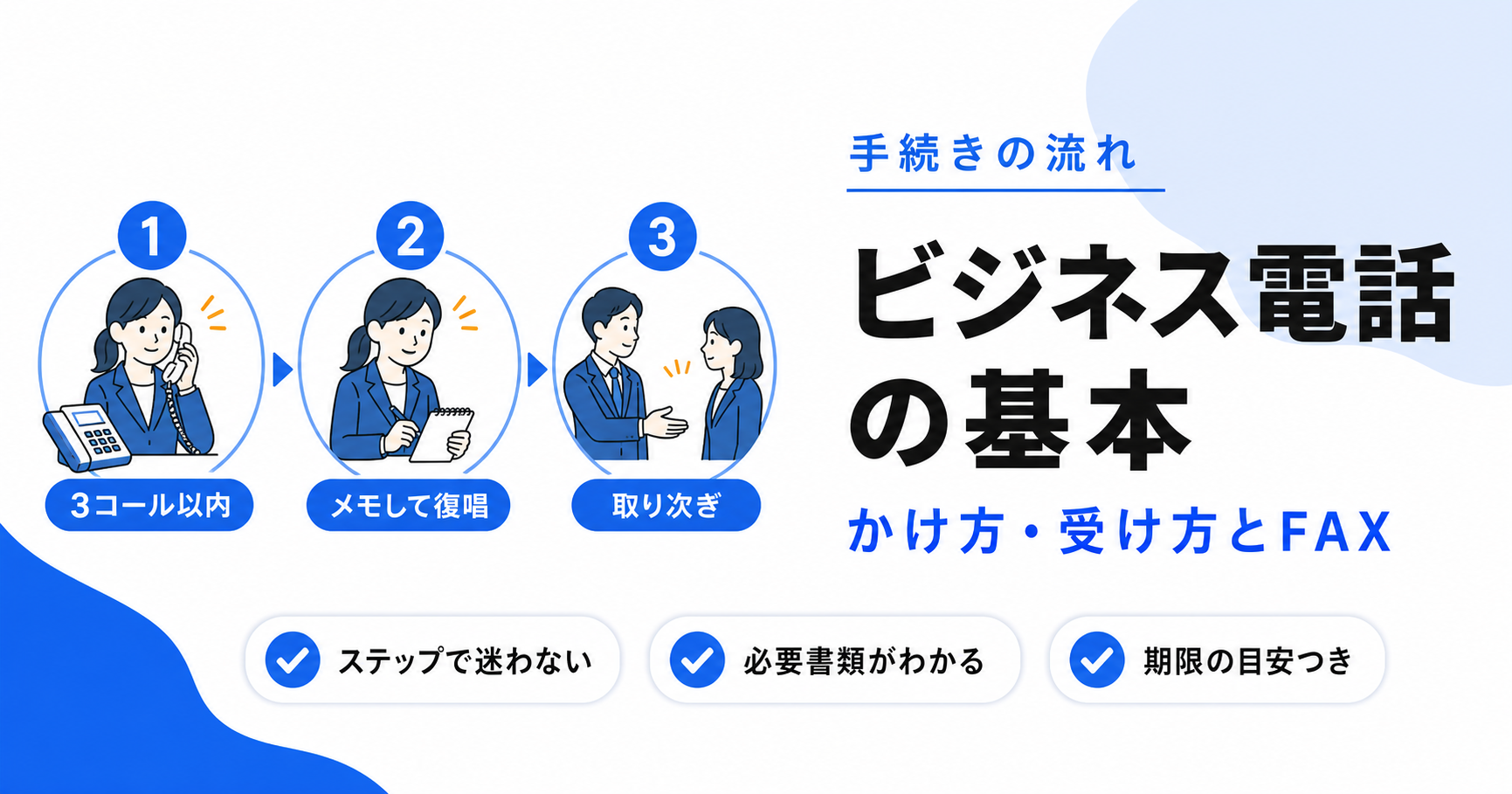 ビジネス電話のかけ方・受け方とFAXの使い方