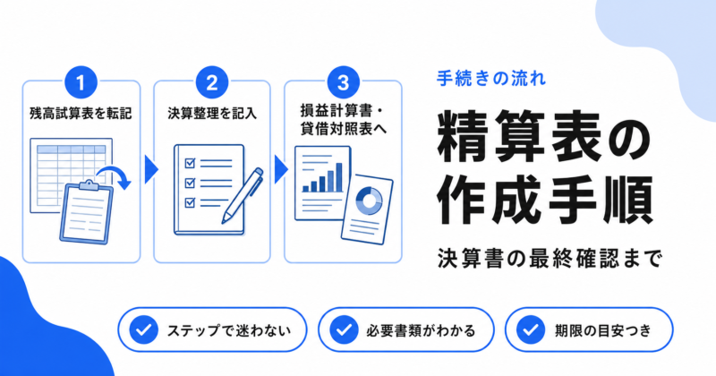 精算表の作成と決算書の最終確認