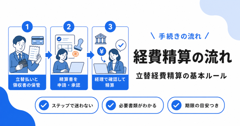 経費精算の流れと立替経費精算の基本ルール