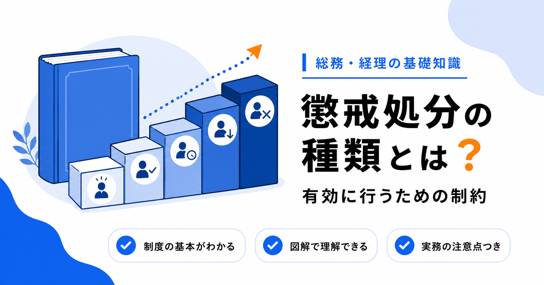 懲戒処分の種類と有効に行うための制約（譴責〜懲戒解雇）