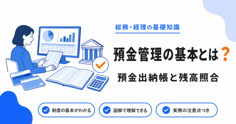 預金の種類と管理_預金出納帳と残高照合のやり方